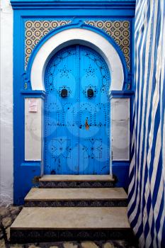 a door in the chasba of sousse in  tunisia