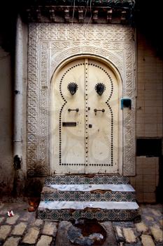 a door in the chasba of sousse in  tunisia