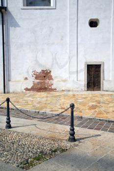 street santo antonino lombardy italy  varese abstract   pavement of a curch and marble