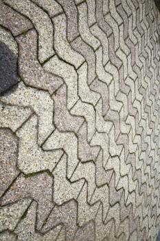
brick in the  jerago street lombardy italy  varese abstract   pavement of a curch and marble
