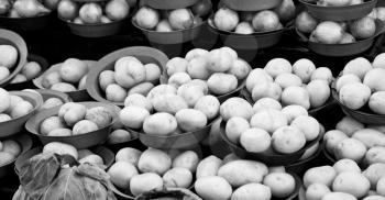 blur  in south africa food market   vegetables background  in the natural  light
