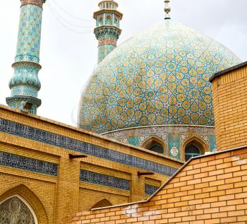 in iran  and old antique mosque  minaret religion  persian architecture
