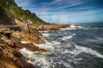  blur  in south africa     sky ocean    tsitsikamma reserve  nature and rocks
