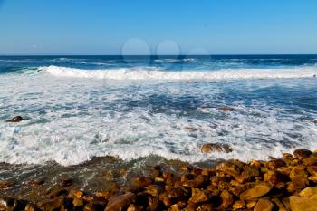  blur  in south africa    sky ocean    tsitsikamma reserve  nature and rocks

