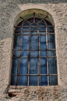 in italy   antique historical medieval decoration wall and window