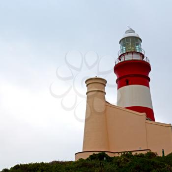 in south africa coastline cape of good hope  and lighthouse