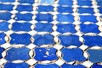 abstract morocco in africa  tile the colorated pavement   background texture 