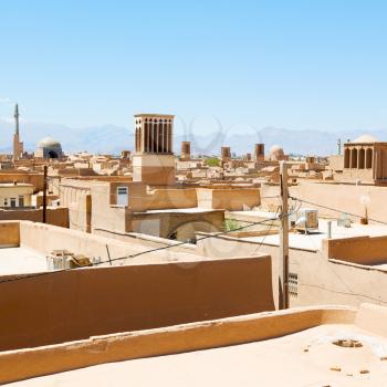 in iran the roof from yazd antique construction and history
