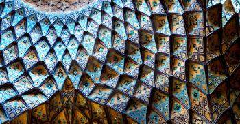 blur in iran abstract texture of the  religion  architecture mosque roof persian history