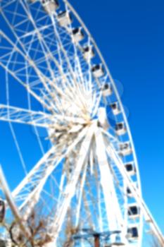 in south africa close up of the blur ferris weel  texture background and sky