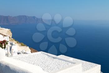 in        vacation europe cyclades santorini old town white and the sky