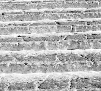 in greece  monument  old steps and marble ancien line 