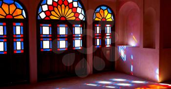in iran colors from the windows the olf mosque traditional scenic light