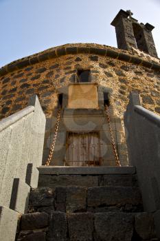 sand arrecife lanzarote castillo de las coloradas spain the old wall castle  tower and door  in teguise
