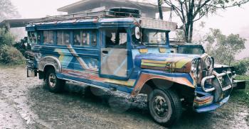 in asia philipphines the typical bus for tourist transportation   