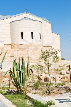  in the antique monastery religion site of mount nebo in jordan 
