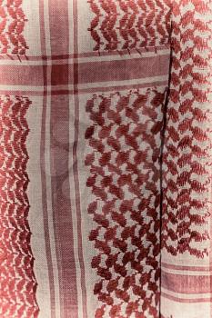 the texture of the cotton traditional symbolic  arabian  scarf like background abstract