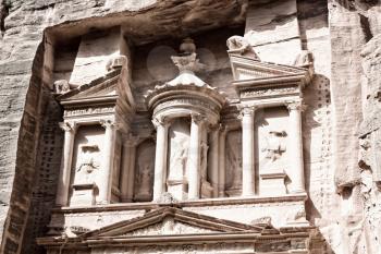 the antique site of petra in jordan one of the beautiful wonder of the world
