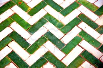 abstract morocco in africa  tile the colorated pavement background texture 