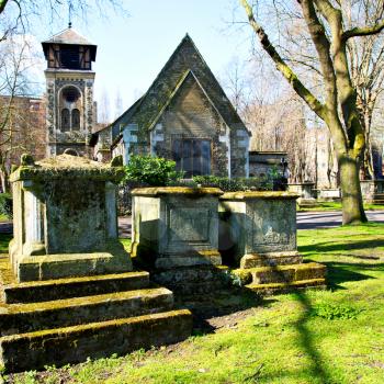 in cemetery england    europe old construction    and  history