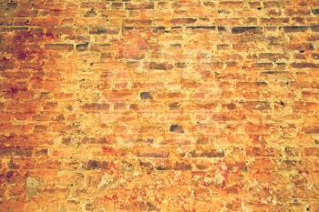 milan  in italy old church concrete wall  brick   the    abstract  background stone