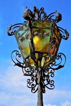  street lamp a bulb in the   sky cairate lombardy varese italy