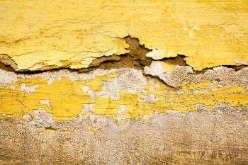 yellow   in texture wall and  morocco africa abstract