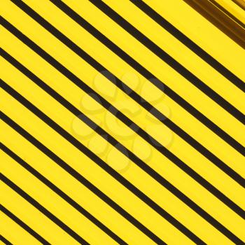 yellow  abstract metal in englan london railing steel and background