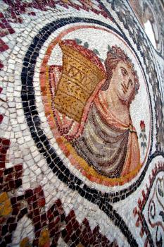  mosaic piece of  ceramics in the monument Museum of the bard tunisia