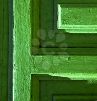 lanzarote abstract door wood in the green spain