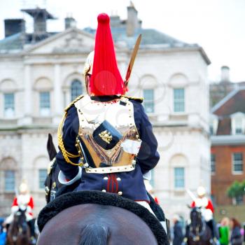 in london england horse and cavalry for  the queen