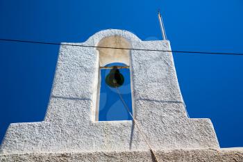 in europe    greece a cross bell    the cloudy sky