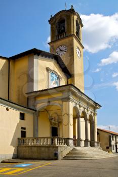parking church albizzate varese italy the old wall terrace  bell tower 