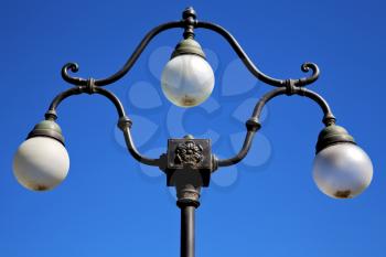 street lamp a bulb in the   sky lugano Switzerland Swiss

