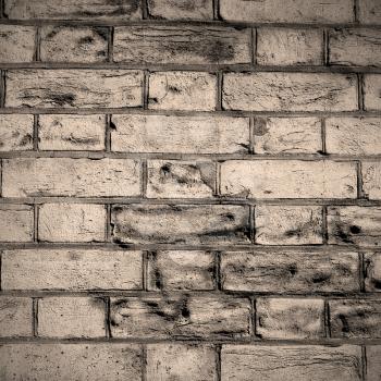 in london   abstract texture of a ancien wall and ruined brick