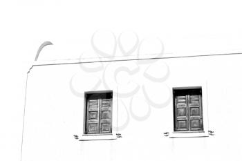 in   greece   europe     old   architecture and venetian blind wall