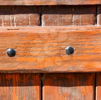 door    in italy old ancian wood and  traditional                texture nail