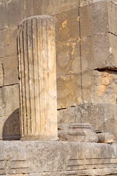 asia  greece and  roman    temple   in  myra  the    old column  stone  construction 