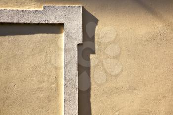 milan  in italy old church concrete wall  brick   the    abstract  background stone