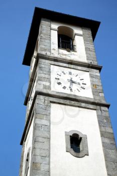ternate  old abstract in  italy   the   wall  and church tower bell sunny day 