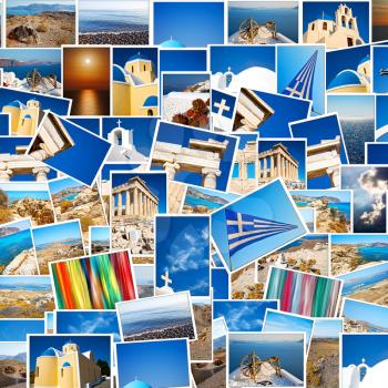 greece images from all over the world in a  patchwork