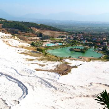 unique abstract in pamukkale turkey  asia the old calcium bath and travertine water