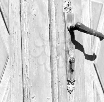 door    in italy old ancian wood and traditional                texture nail