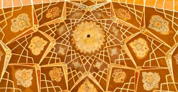 in iran abstract texture of the religion  architecture mosque roof persian history