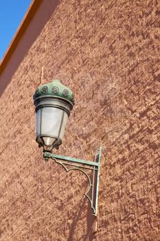  street lamp in morocco africa old lantern   the outdoors and decoration  brick