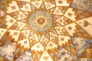 blurred in iran abstract texture of the religion  architecture mosque roof persian history