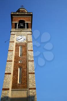 gorla   old abstract in  italy   the   wall  and church tower bell sunny day 