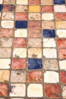 in varano borghi  street lombardy italy  varese abstract   pavement of a curch and marble