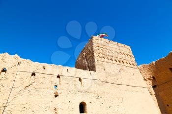in iran the old castle near saryadz brick and sky
