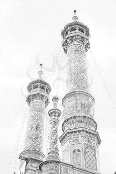in iran  islamic mausoleum old   architecture mosque  minaret near the sky